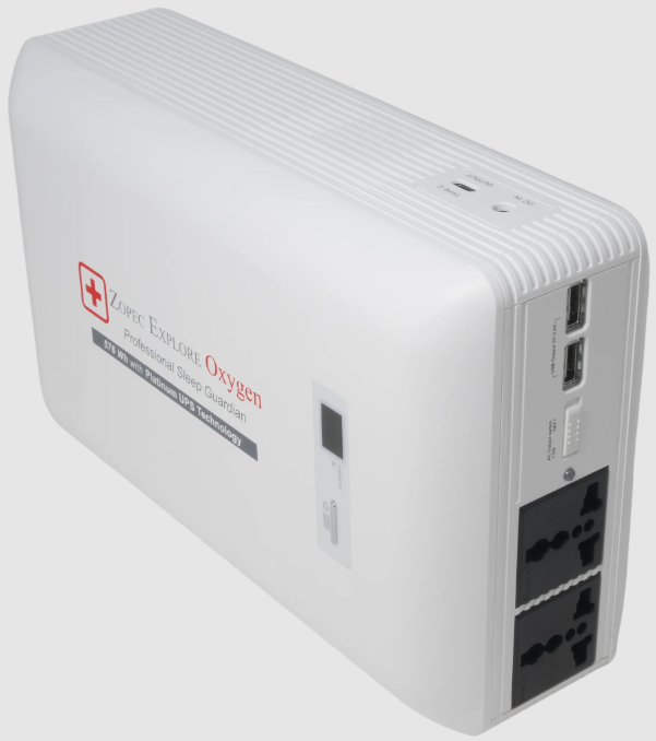 Explore Oxygen CPAP/BiPAP Home UPS Backup Battery (For Using Both Humidifier and Heated Tube)