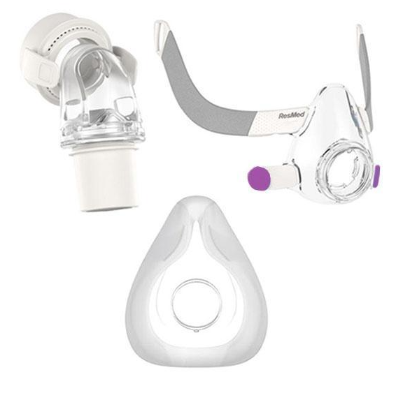 Système de cadre de masque facial complet ResMed AirFit F20 For Her avec coussin - Sans harnais